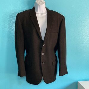 Vintage 1950’s  Cashmere Blazer Jacket Womens L Men’s S  See Measurements